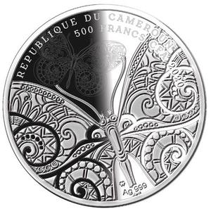 Cameroon / Five Hundred Francs 2019 Butterflies - obverse photo