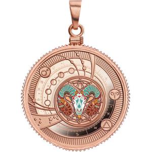 Cameroon / Silver Ten Grams 2021 Zodiac - Aries - reverse photo