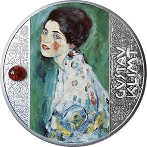 Cameroon / Five Hundred Francs Silver 2021 Gustav Klimt - Portrait of a Lady - reverse photo