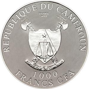 Cameroon / One Thousand Francs 2010 Shroud of Turin - obverse photo