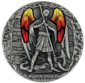 Cameroon / Silver Two Ounces 2020 Archangel Michael - reverse photo