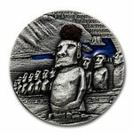 Silver Two Ounces 2020 Easter island - Rapa Nui: Photo Coin, Cameroon, Silver Two Ounces 2020 Easter island - Rapa Nui / thumbnail
