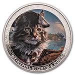 Silver Ounce 2025 AI·NIMALS - Cat Pirate: Photo Coin, Cameroon, Silver Ounce 2025 AI·NIMALS - Cat Pirate / thumbnail