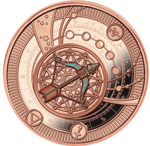 Cameroon / Silver Ten Grams 2021 Zodiac - Sagittarius - reverse photo