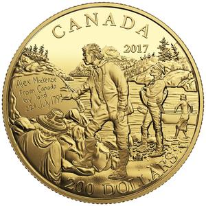 Canada / Gold Half Ounce 2017 Alexander Mackenzie - reverse photo