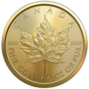 Canada / Gold Half Ounce 2021 Maple Leaf - reverse photo