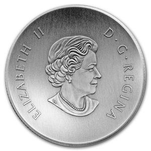 Canada / Silver Five Ounces 2018 Maple Leaves in Motion - obverse photo
