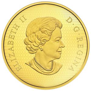 Canada / Gold Five Ounces 2018 Maple Leaves - obverse photo