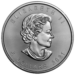 Canada / Silver Ounce 2021 Maple Leaf - obverse photo