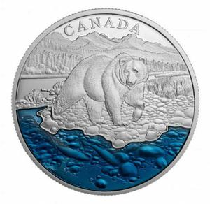 Canada / Silver Ounce 2017 Grizzly - reverse photo
