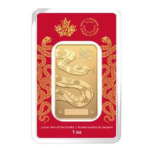 Canada / Gold Ounce Bar 2025 Year of the Snake - reverse photo