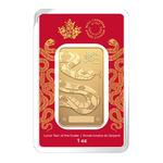 Gold Ounce Bar 2025 Year of the Snake: Photo Coin, Canada, Gold Ounce Bar 2025 Year of the Snake / thumbnail