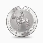 Silver Ten Ounces 2022 Royal Canadian Mounted Police: Photo Royal Canadian Mounted Police Silver 10oz Rounds, Argentia .9999 Fine Silver / thumbnail