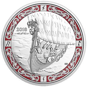 Canada / Silver Ounce 2018 Viking Voyage - reverse photo