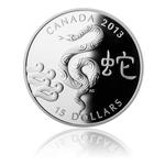 Silver Ounce 2013 Year of the Snake: Photo Coin, Canada, Silver Ounce 2013 Year of the Snake / thumbnail