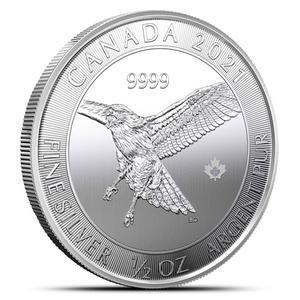 Canada / Silver Half Ounce 2021 Red-Tailed Hawk - reverse photo