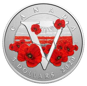 Canada / Silver Quarter Ounce 2020 Remembrance Day - reverse photo