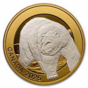 Canada / Silver Ounce 2025 Animal Portraits - Polar Bear - reverse photo