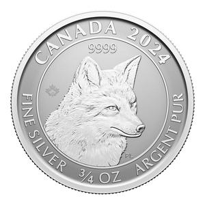 Canada / Silver Three-Quarters Ounce 2024 Red Fox - reverse photo