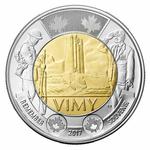 Two Dollars 2017 Memorial Vimy Ridge: Photo Coin, Canada, Two Dollars 2017 Memorial Vimy Ridge / thumbnail