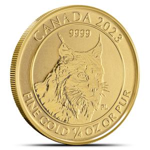 Canada / Gold Quarter Ounce 2023 Lynx - reverse photo