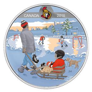 Canada / Silver Half Ounce 2018 Ottawa Senators - reverse photo