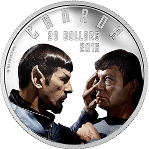 Canada / Silver Ounce 2016 Star Trek - Mirror Mirror - reverse photo