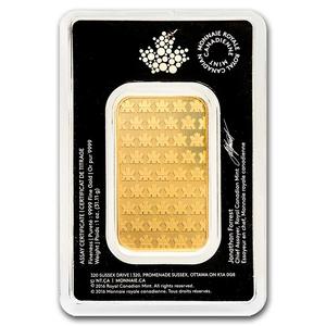 Canada / Gold Ounce Bar - Royal Canadian Mint - obverse photo
