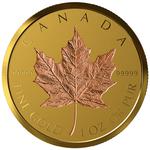 Gold Ounce 2019 Maple Leaf - Incuse: Photo Coin, Canada, Gold Ounce 2019 Maple Leaf - Incuse / thumbnail