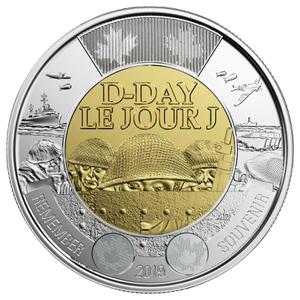 Canada / Two Dollars 2019 D-Day - reverse photo