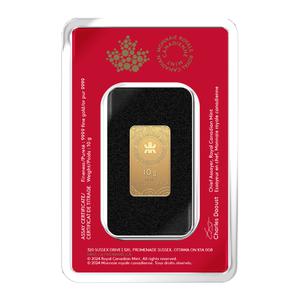 Canada / Gold Ten Grams Bar 2025 Year of the Snake - obverse photo
