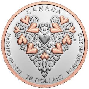 Canada / Silver Ounce 2022 Marriage - reverse photo