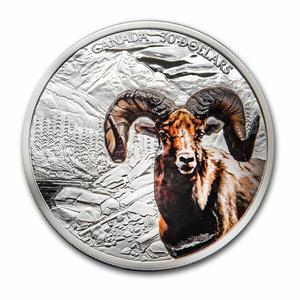 Canada / Silver Two Ounces 2020 Bighorn Sheep - reverse photo