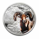 Silver Two Ounces 2020 Bighorn Sheep: Photo Coin, Canada, Silver Two Ounces 2020 Bighorn Sheep / thumbnail