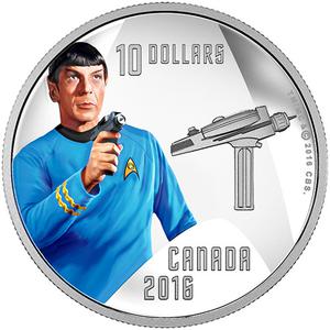 Canada / Silver Half Ounce 2016 Star Trek - Spok - reverse photo