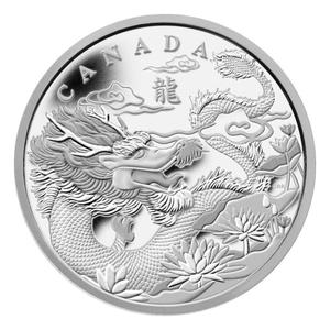 Canada / Silver Kilo 2012 Year of the Dragon - reverse photo