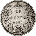 Twenty-five Cents 1871: Photo Coin, Canada, Twenty-five Cents 1871 / thumbnail