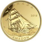 Canada / Gold Ounce 2016 Amazon - reverse photo