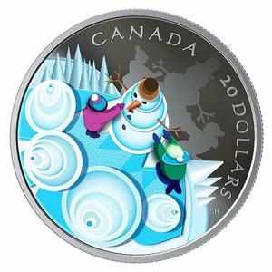 Canada / Silver Ounce 2019 Mystical Snow Day - reverse photo