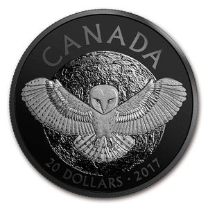 Canada / Silver Ounce 2017 Barn Owl - reverse photo