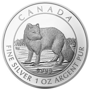 Canada / Silver Ounce 2014 Arctic Fox - reverse photo