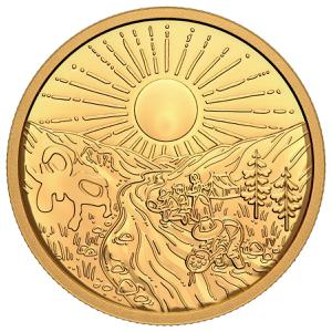Canada / Gold Ounce 2021 Klondike Gold Rush - Panning - obverse photo