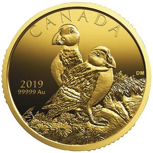 Canada / Gold Ounce 2019 Atlantic Puffins - reverse photo