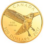 Gold Five Ounces 2018 Great Horned Owl: Photo Coin, Canada, Gold  Five Ounces 2018 Great Horned Owl / thumbnail