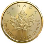 Gold Quarter Ounce 2021 Maple Leaf: Photo Coin, Canada, Gold Quarter Ounce 2021 Maple Leaf / thumbnail