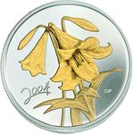 Silver Quarter Ounce 2004 Golden Easter Lily: Photo Coin, Canada, Silver Quarter Ounce 2004 Golden Easter Lily / thumbnail