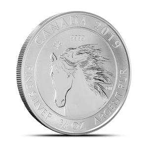 Canada / Silver Three-Quarters Ounce 2019 Wild Horse - reverse photo