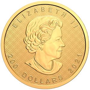 Canada / Gold Two Ounces 2021 Maple Leaf - obverse photo