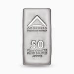 Silver Fifty Ounces 2022 Argentia Bar: Photo 50 Ounce Bar, Argentia .9999 Fine Silver / thumbnail