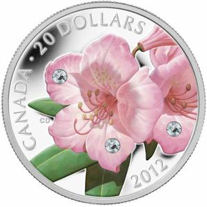 Canada / Silver Ounce 2012 Rhododendron - reverse photo